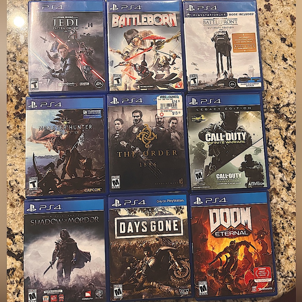 Ps4 Games bundle ! Mint condition! $90 for all but I’m willing to take offers !